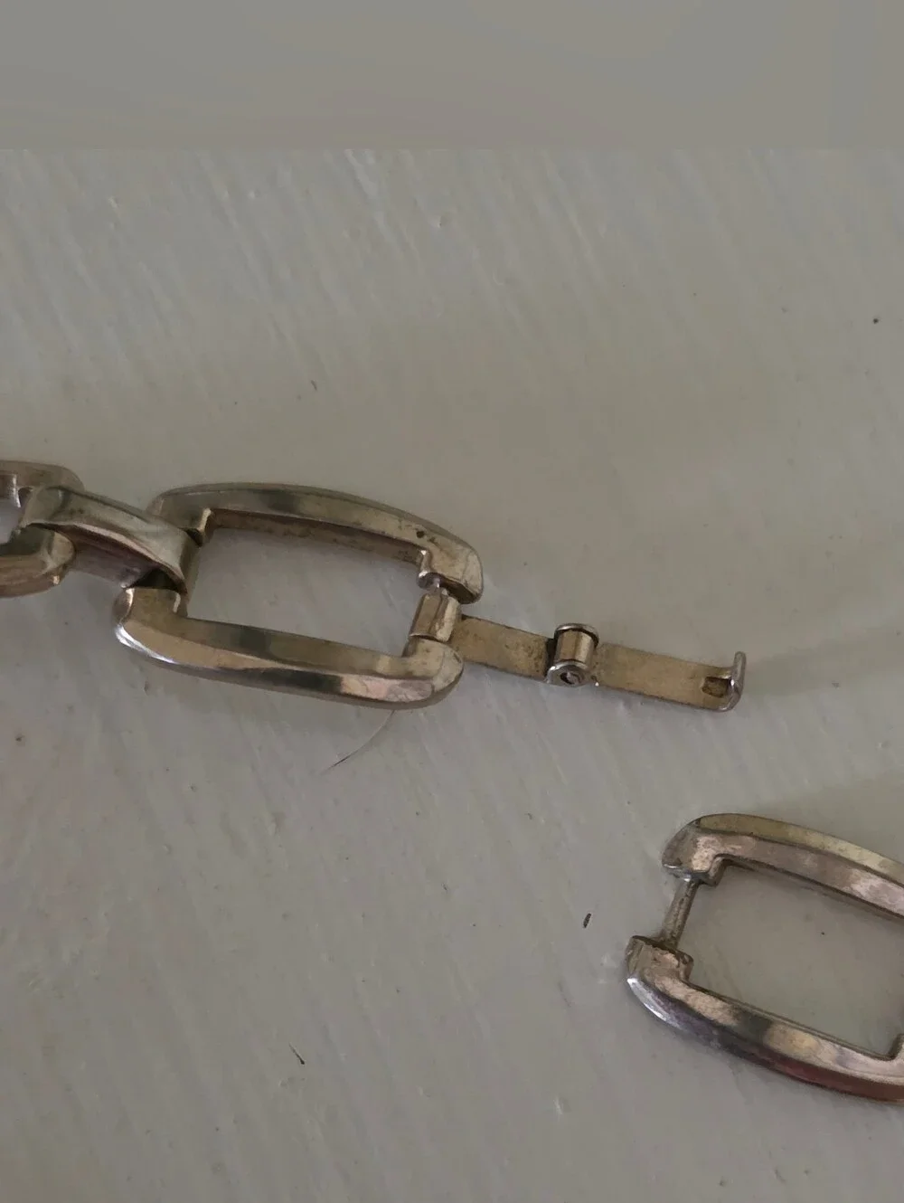 Vintage Coro Choker Necklace Silver Tone Modernist Statement Chunky Links